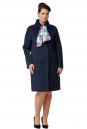 Женское пальто из текстиля с воротником 8001918