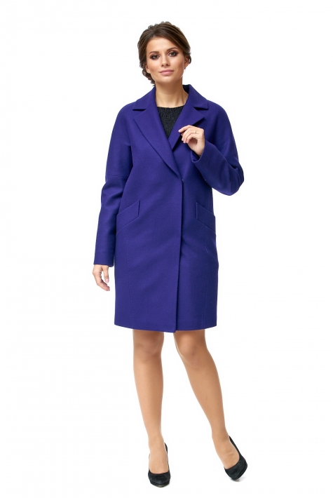 Женское пальто из текстиля с воротником 8002193