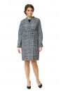 Женское пальто из текстиля с воротником 8002197