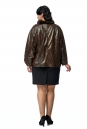 Женская кожаная куртка из натуральной кожи с воротником, отделка норка 8002410-2