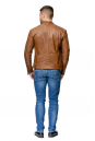 Мужская кожаная куртка из натуральной кожи с воротником 8005986-3