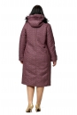 Женское пальто из текстиля с капюшоном, отделка песец 8010579-3