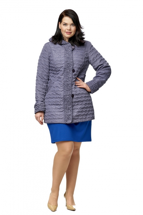 Куртка женская из текстиля с капюшоном 8010615