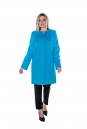 Женское пальто из текстиля с воротником 8011294