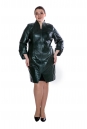 Женское кожаное пальто из натуральной кожи с воротником 8011603