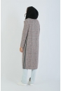 Женское пальто из текстиля с капюшоном 8011724-3