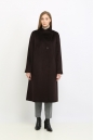 Женское пальто из текстиля с воротником 8011728