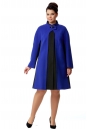 Женское пальто из текстиля с воротником 8011845