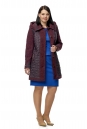 Женское пальто из текстиля с капюшоном 8011901-2