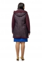 Женское пальто из текстиля с капюшоном 8011901-3