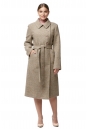 Женское пальто из текстиля с воротником 8012427