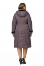 Женское пальто из текстиля с капюшоном, отделка норка 8012626-3