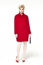 Женское пальто из текстиля с воротником 8015863