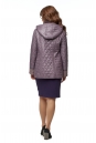 Куртка женская из текстиля с капюшоном, отделка искусственный мех 8016145-3