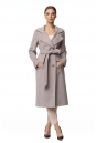 Женское пальто из текстиля с воротником 8016727