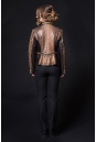 Женская кожаная куртка из натуральной кожи питона с воротником 8020534-3