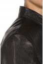 Мужская кожаная куртка из натуральной кожи с воротником 8022123-4